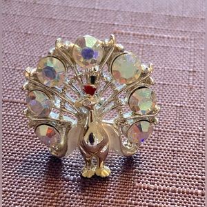 Aurora Borealis AB rhinestone Accent pin/brooch